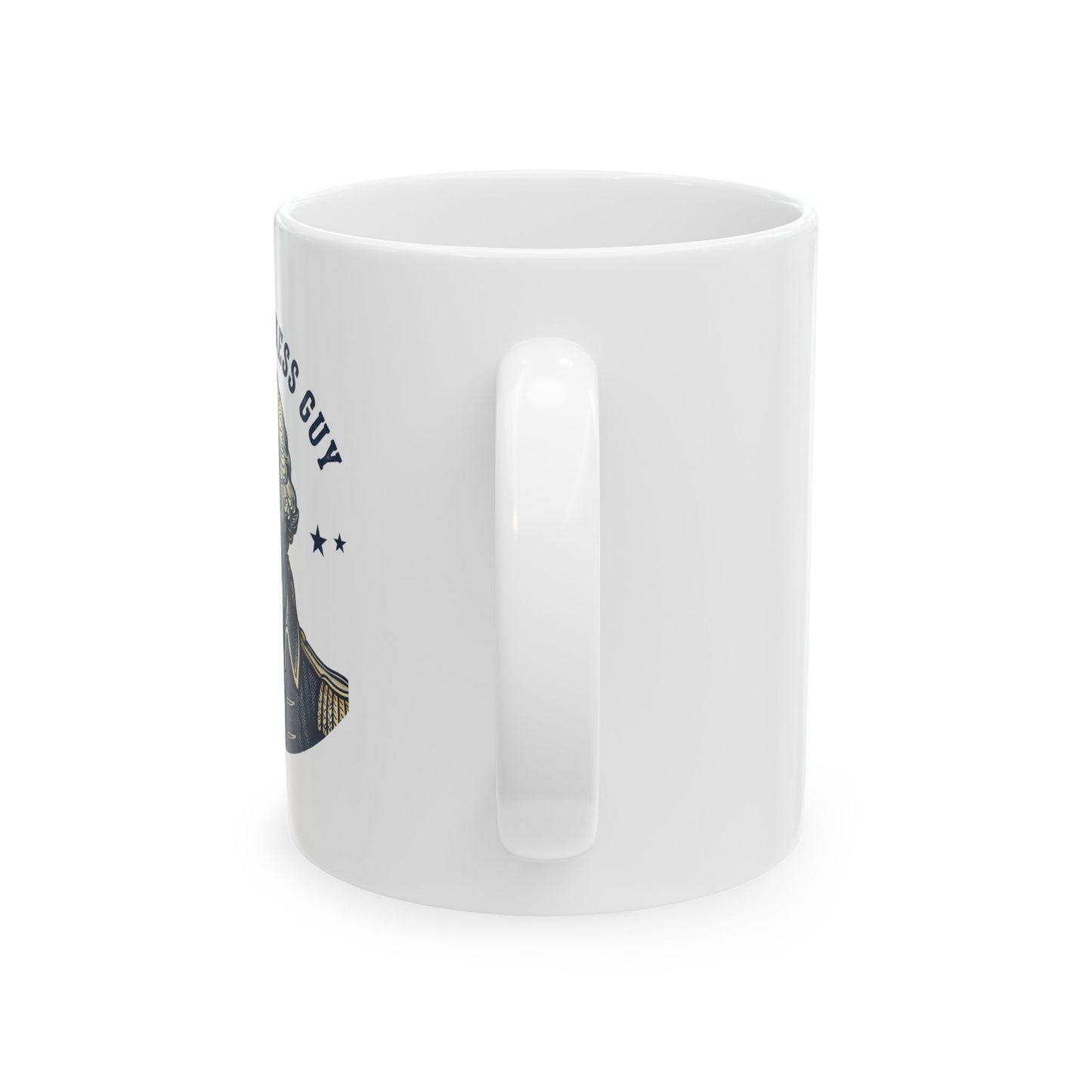 Ceramic Mug — Small Business Guy George Washington Illustrated Coffee Cup (11oz)