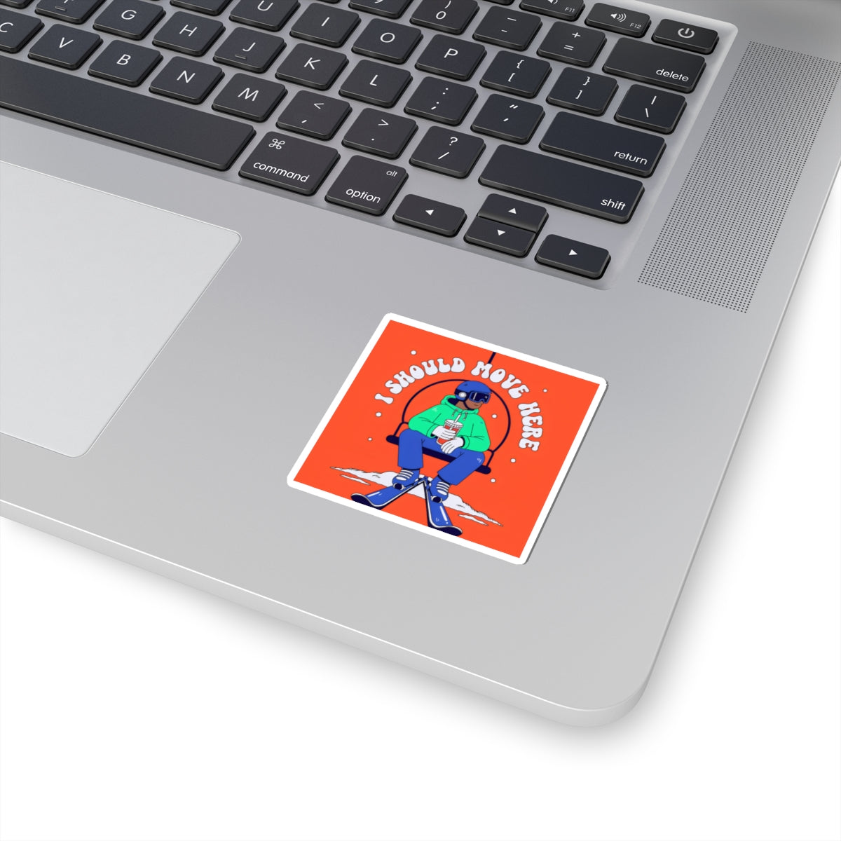 I Should Move Here Ski Sticker — Retro Ski Lift Vinyl Sticker
