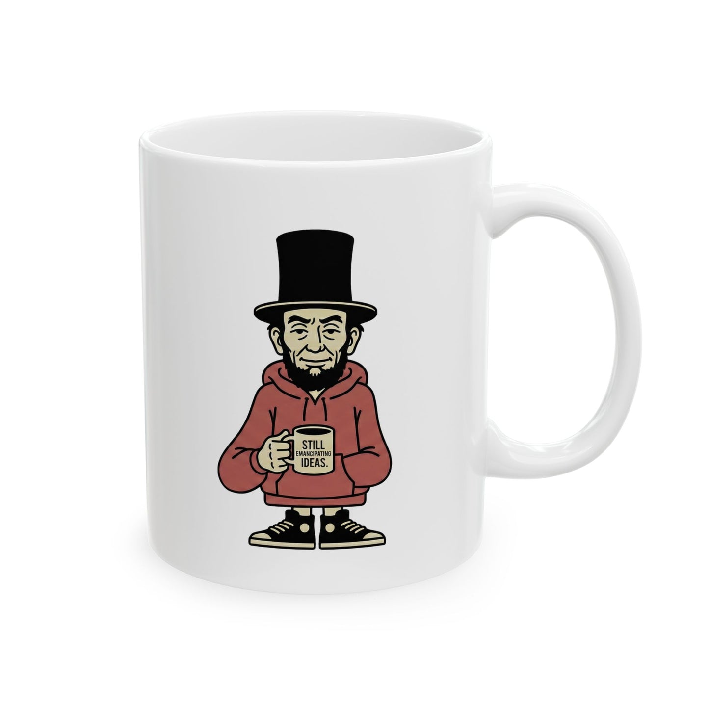 Funny Abe Lincoln Coffee Mug — 11oz Ceramic Mug