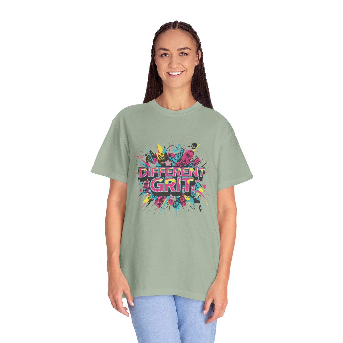Different Grit Graphic T-Shirt — Colorful Urban Streetwear Tee