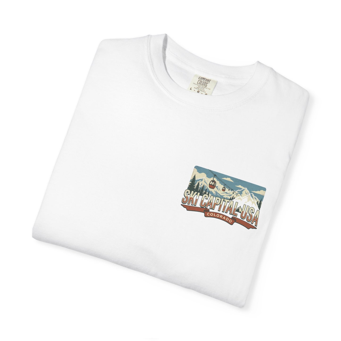 Ski Capital USA Colorado T-Shirt — Colorado Ski State Graphic Tee