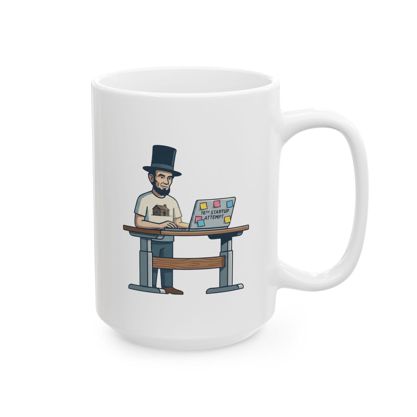 Abraham Lincoln '16th Startup Attempt' Ceramic Mug