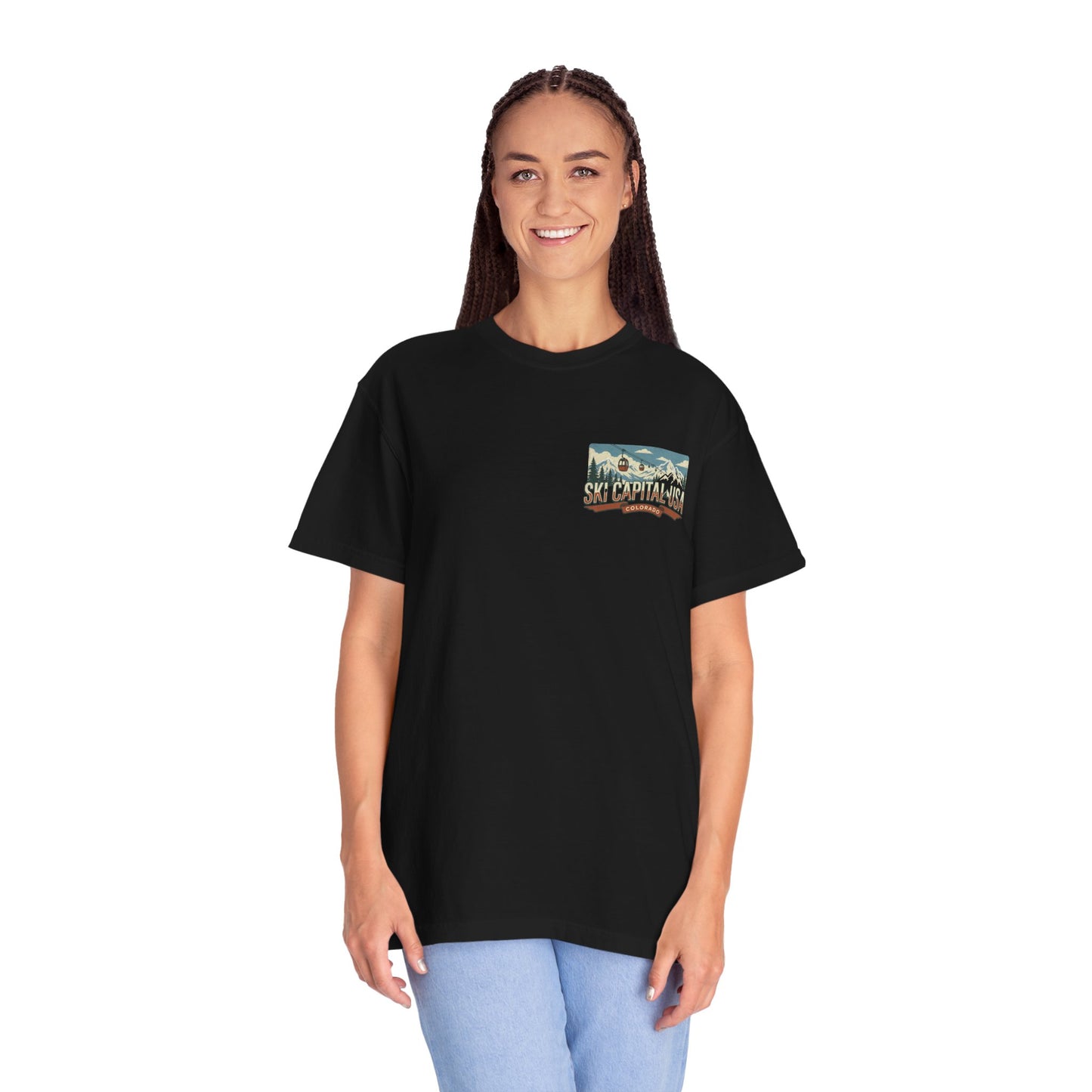 Ski Capital USA Colorado T-Shirt — Colorado Ski State Graphic Tee