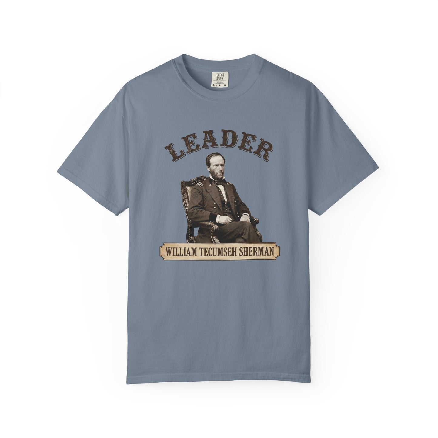 T-Shirt — 'Leader' William Tecumseh Sherman Vintage Portrait Tee