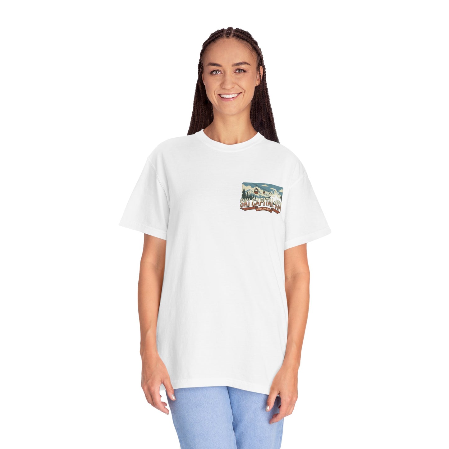 Ski Capital USA Colorado T-Shirt — Colorado Ski State Graphic Tee
