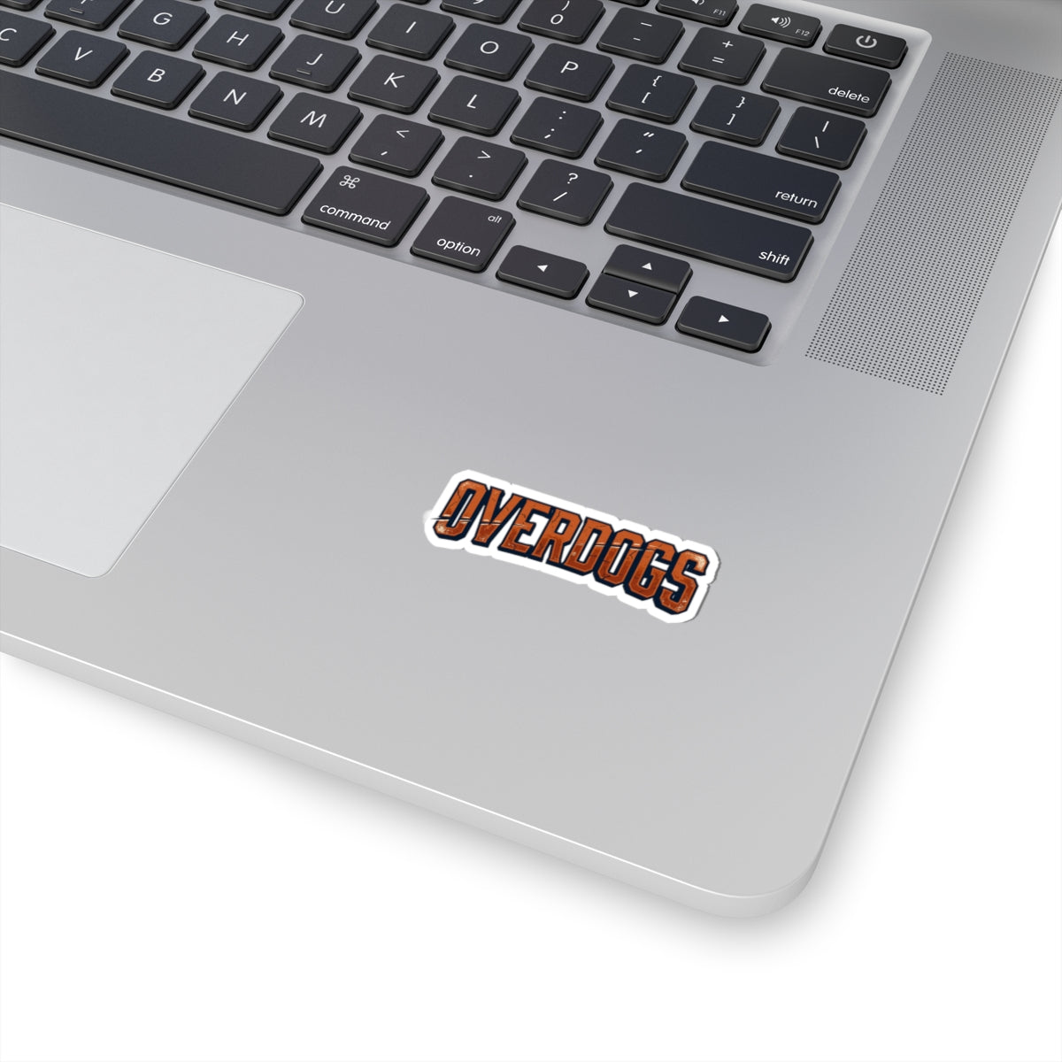 Overdogs Kiss-Cut Sticker — Retro Distressed Sports Lettering Laptop Decal
