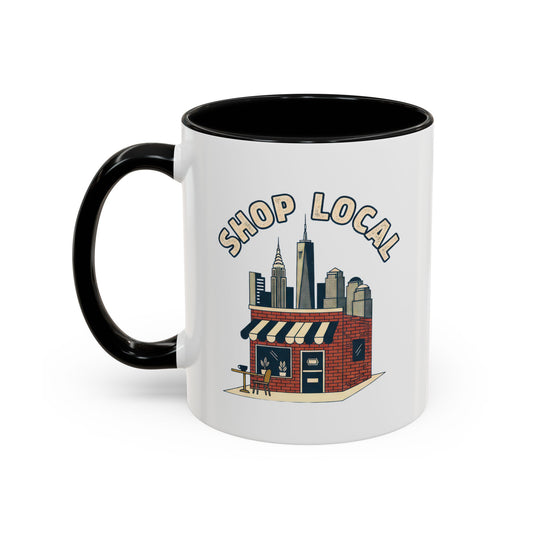 Shop Local Coffee Mug — Accent 11oz Ceramic Mug