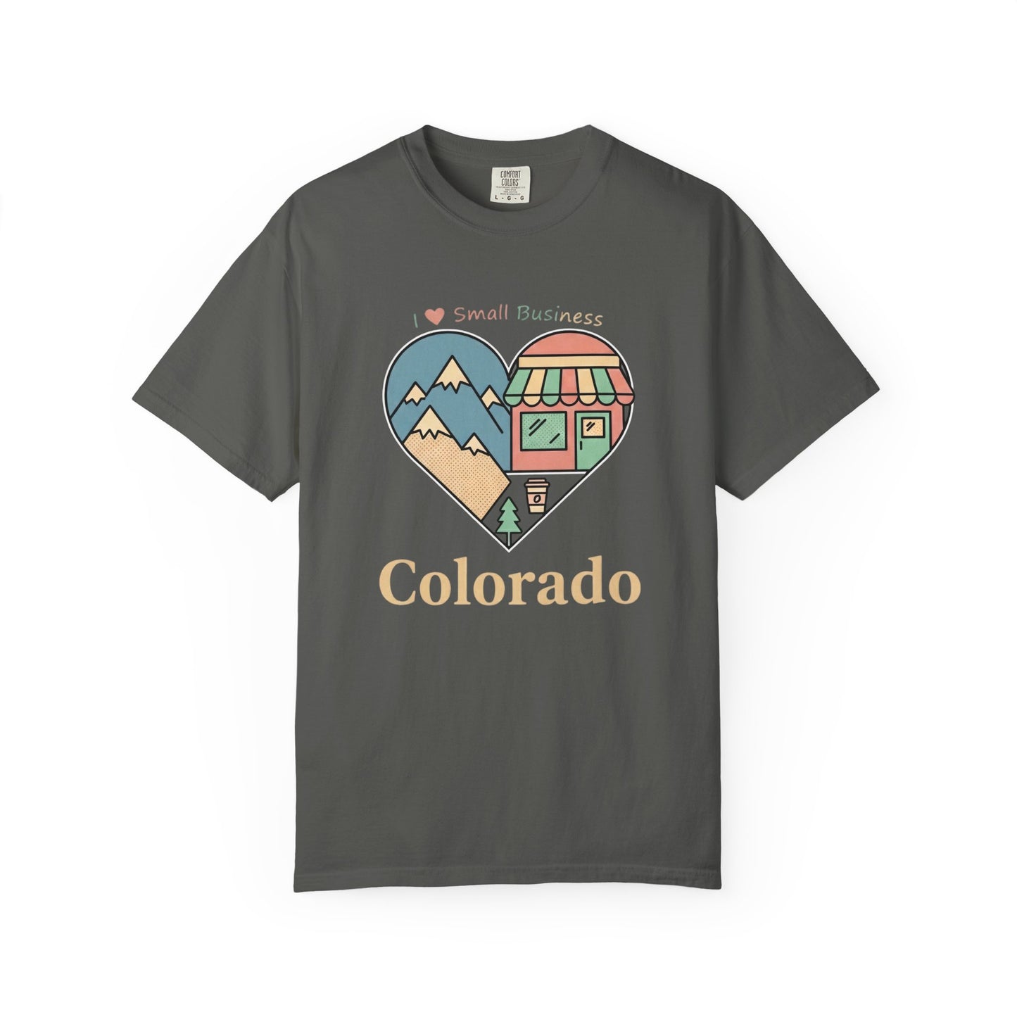 Colorado Heart Graphic T-Shirt — Small Business Love Design