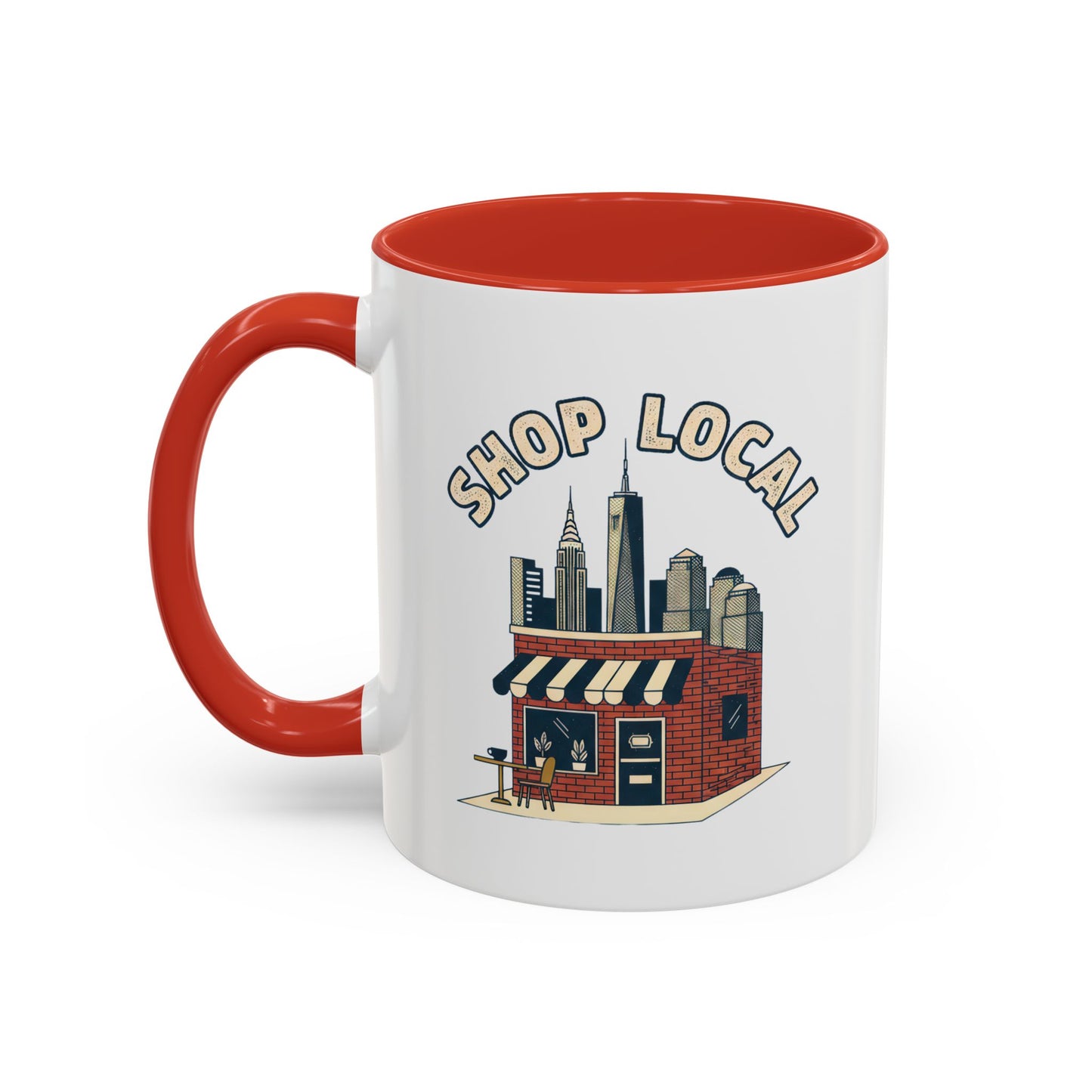 Shop Local Coffee Mug — Accent 11oz Ceramic Mug