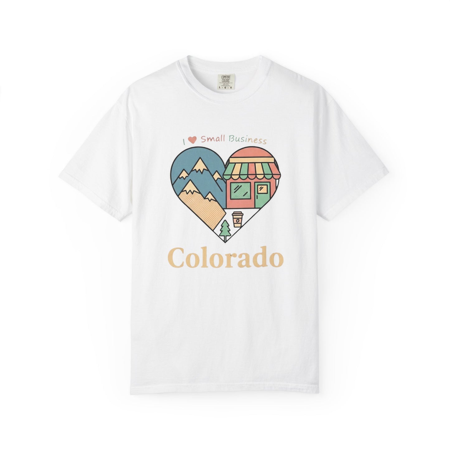 Colorado Heart Graphic T-Shirt — Small Business Love Design