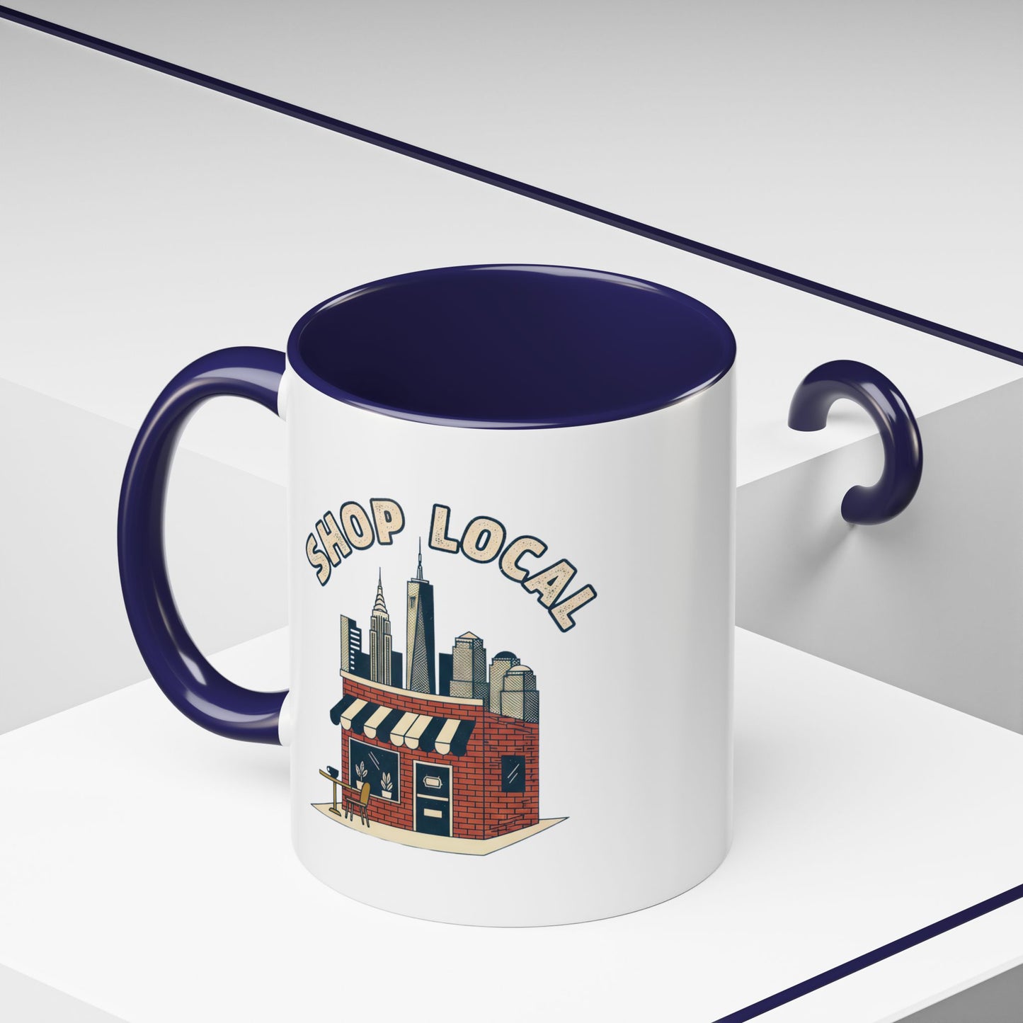Shop Local Coffee Mug — Accent 11oz Ceramic Mug