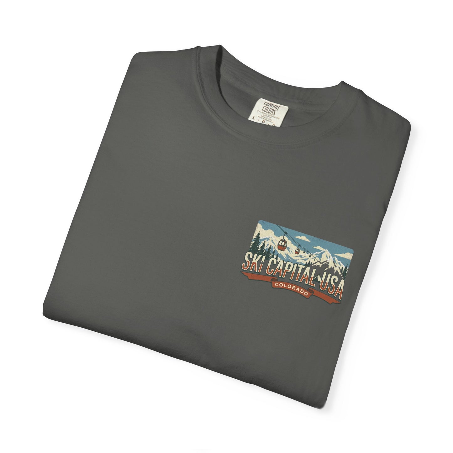 Ski Capital USA Colorado T-Shirt — Colorado Ski State Graphic Tee