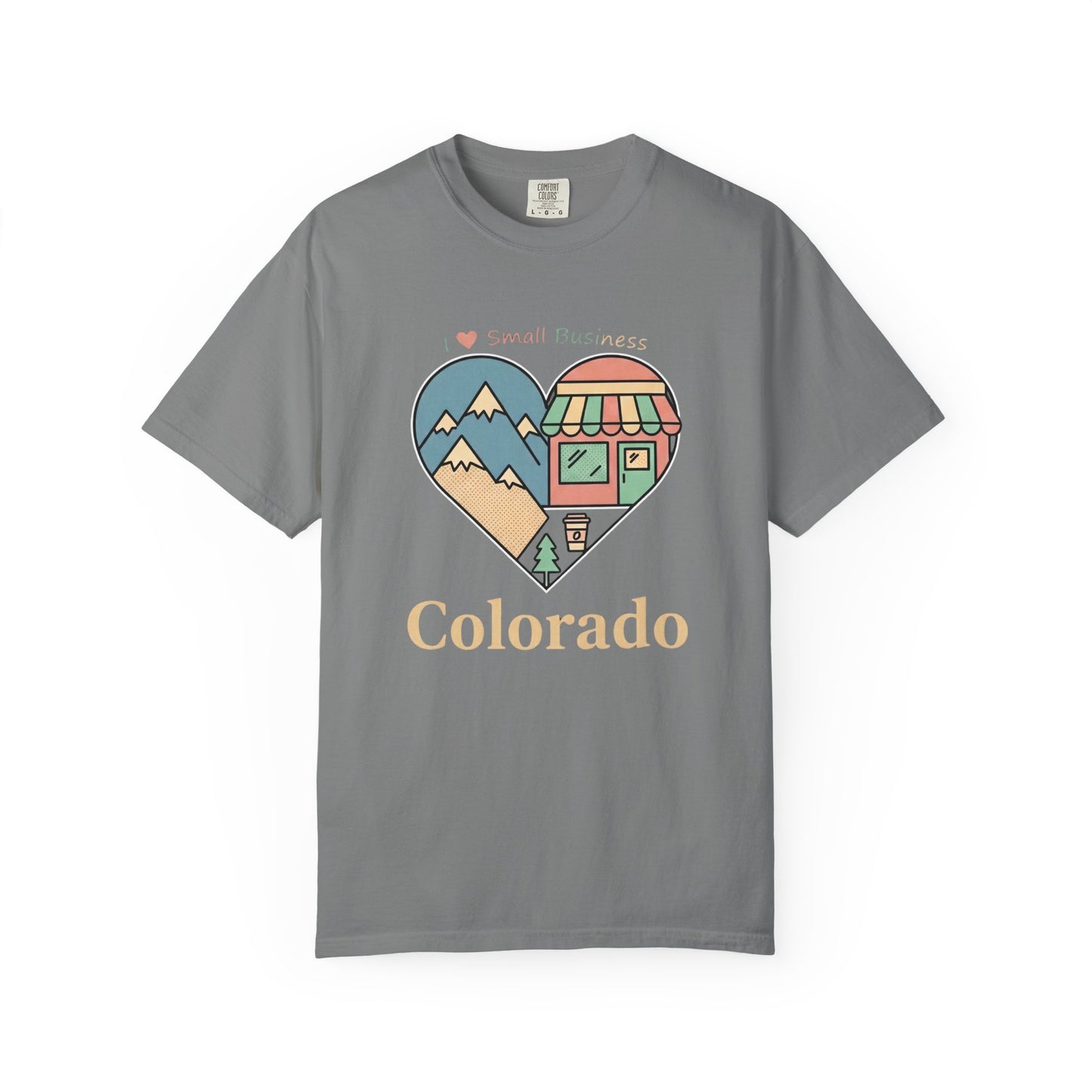 Colorado Heart Graphic T-Shirt — Small Business Love Design