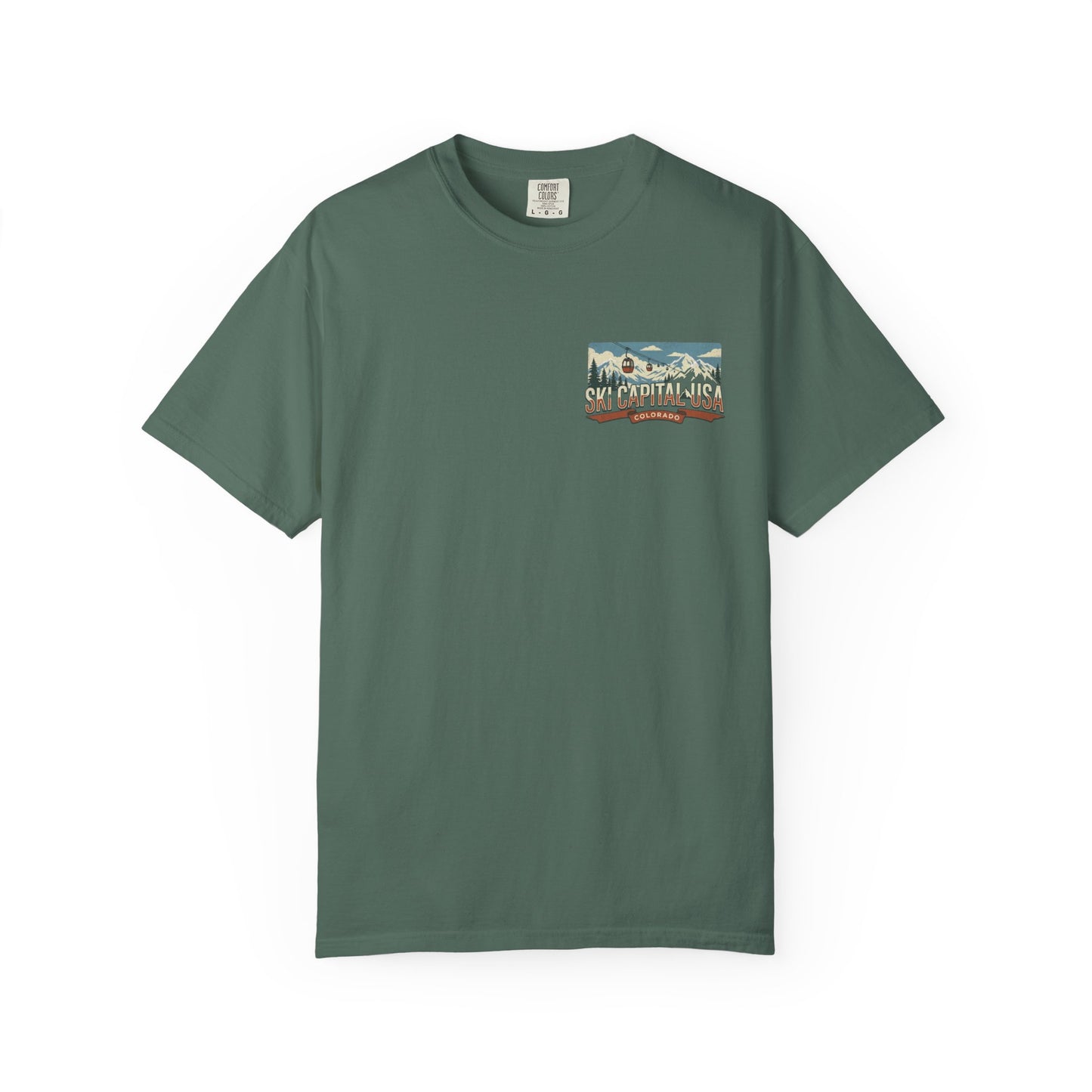 Ski Capital USA Colorado T-Shirt — Colorado Ski State Graphic Tee