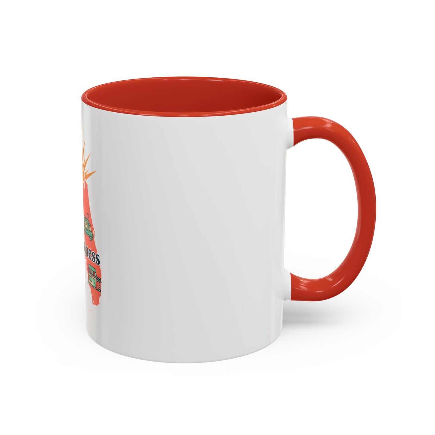 Florida I Heart Small Business Accent Coffee Mug — Support Local Shops