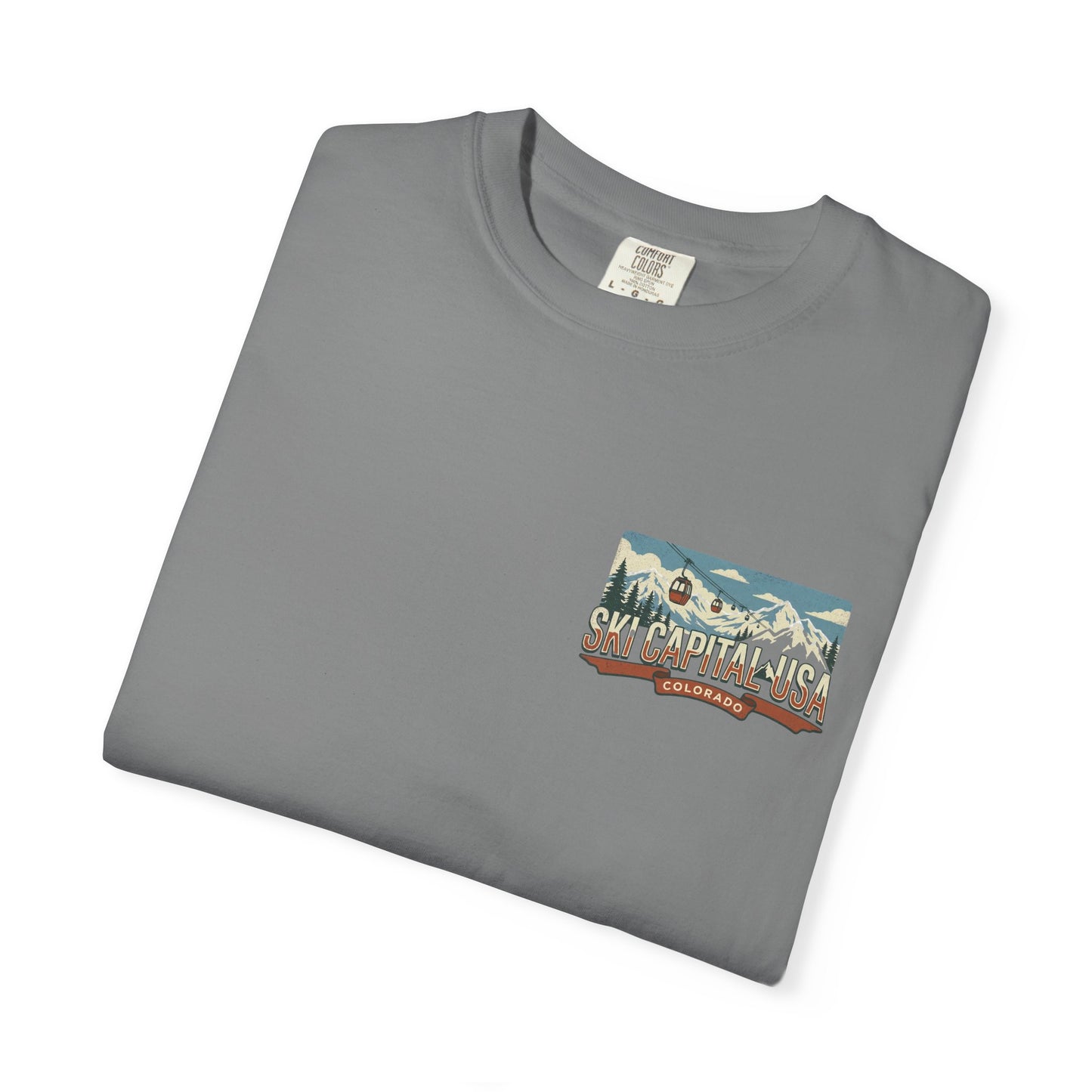 Ski Capital USA Colorado T-Shirt — Colorado Ski State Graphic Tee