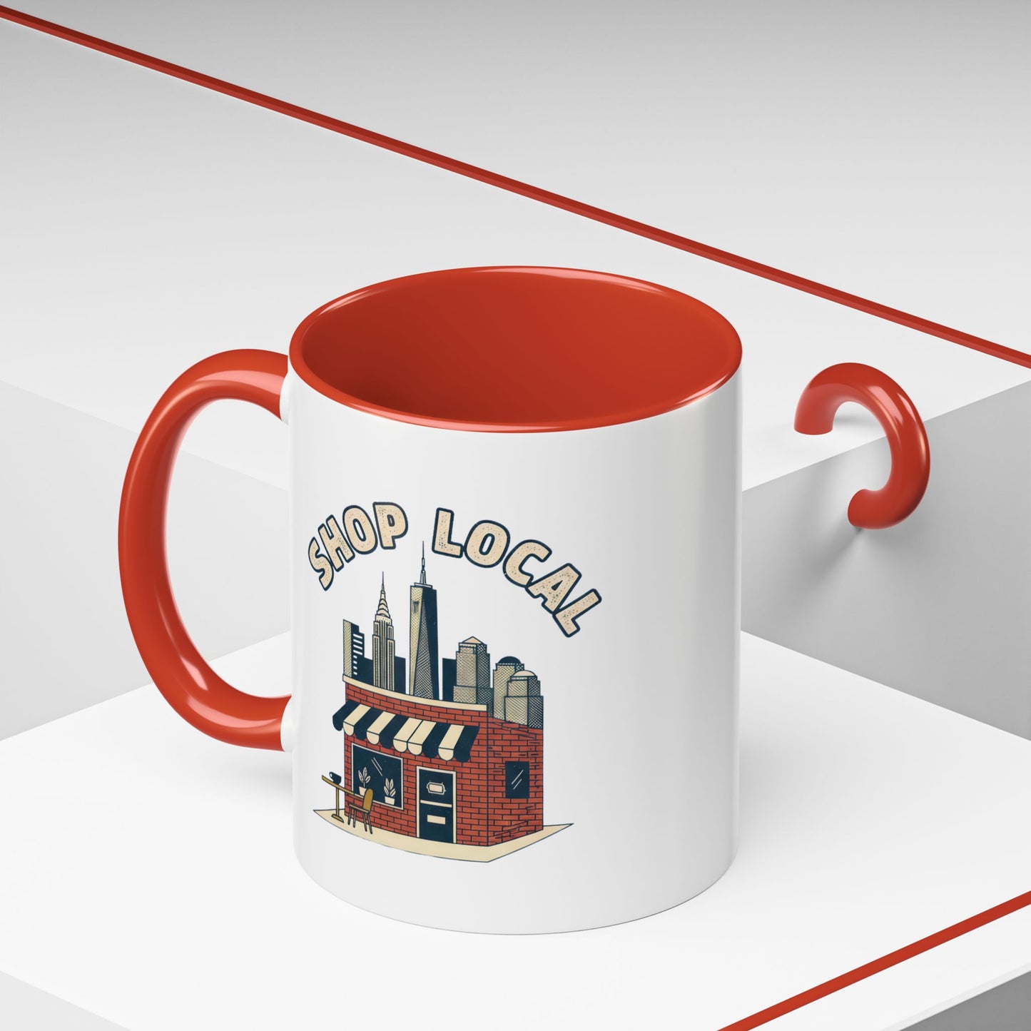 Shop Local Coffee Mug — Accent 11oz Ceramic Mug