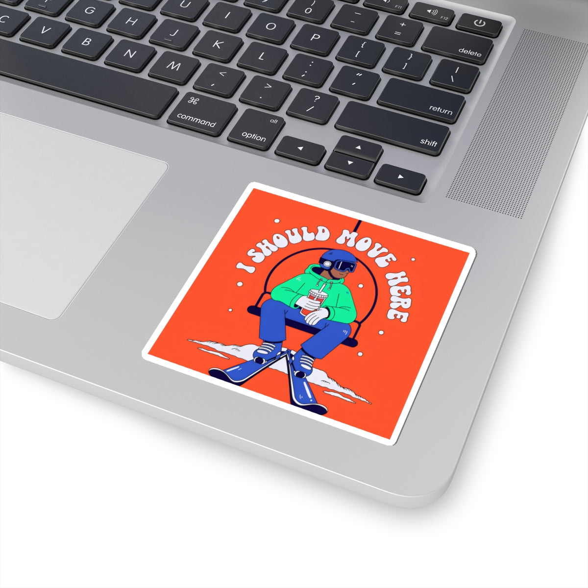 I Should Move Here Ski Sticker — Retro Ski Lift Vinyl Sticker