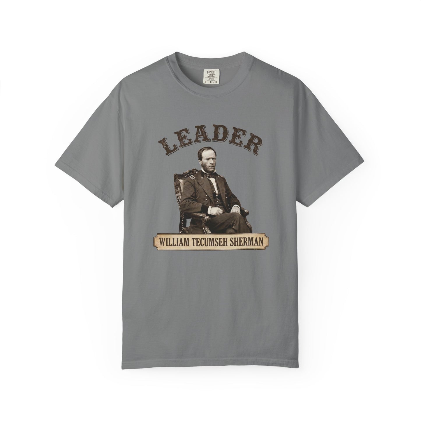 T-Shirt — 'Leader' William Tecumseh Sherman Vintage Portrait Tee