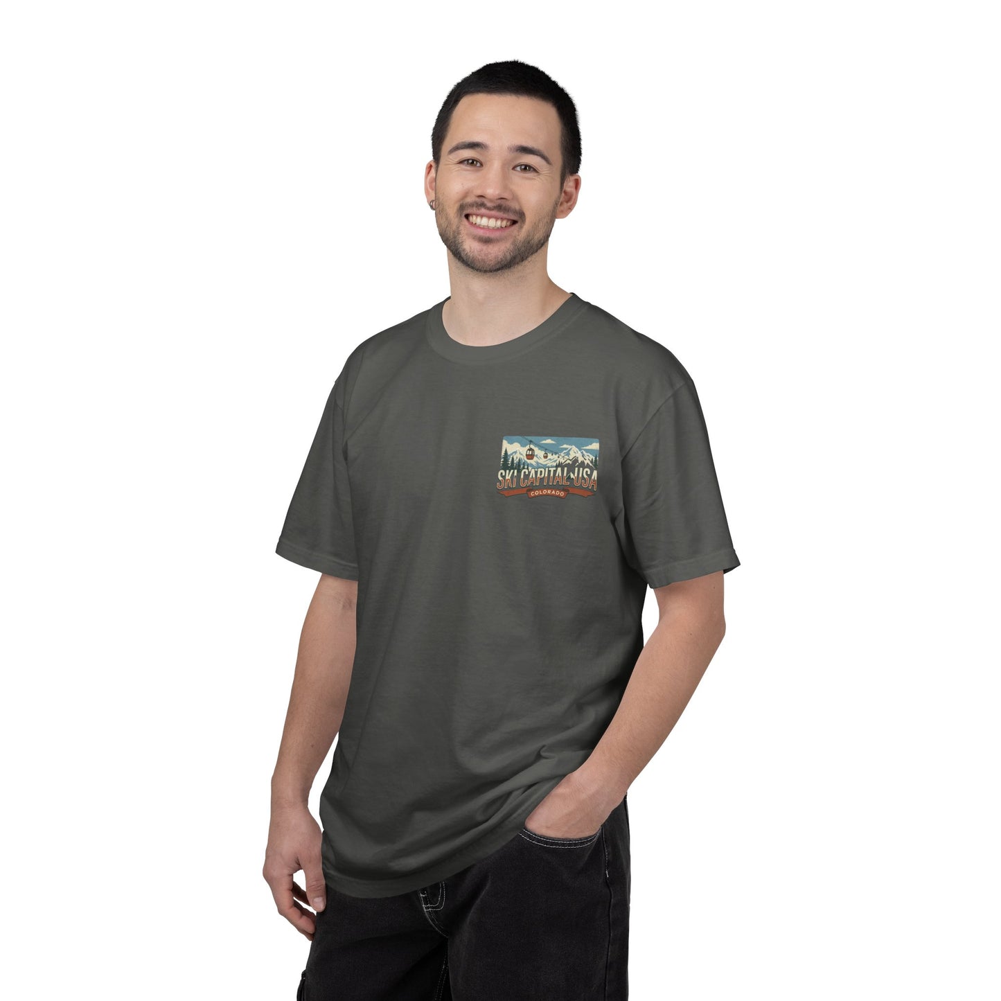 Ski Capital USA Colorado T-Shirt — Colorado Ski State Graphic Tee
