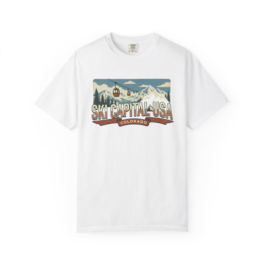 Ski Capital USA Colorado T‑Shirt — Vintage Mountain Ski Resort Graphic Tee