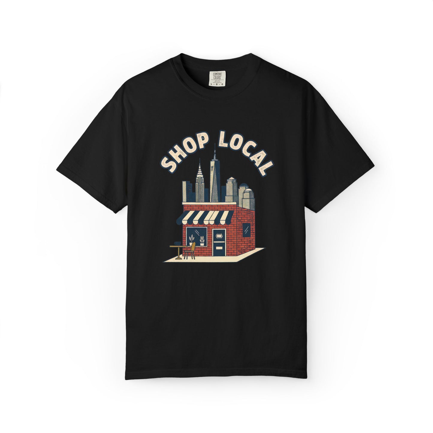 Shop Local T-Shirt — Small Business Cityscape Tee