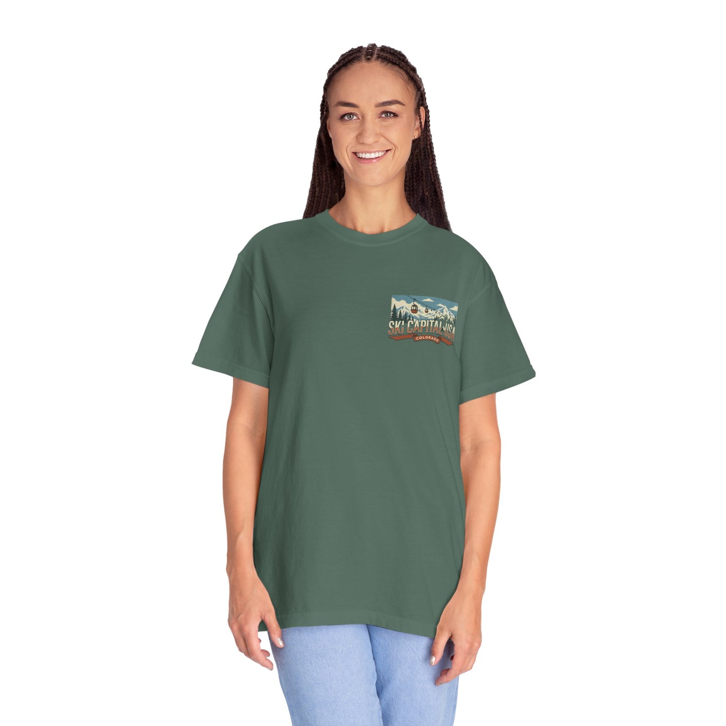 Ski Capital USA Colorado T-Shirt — Colorado Ski State Graphic Tee
