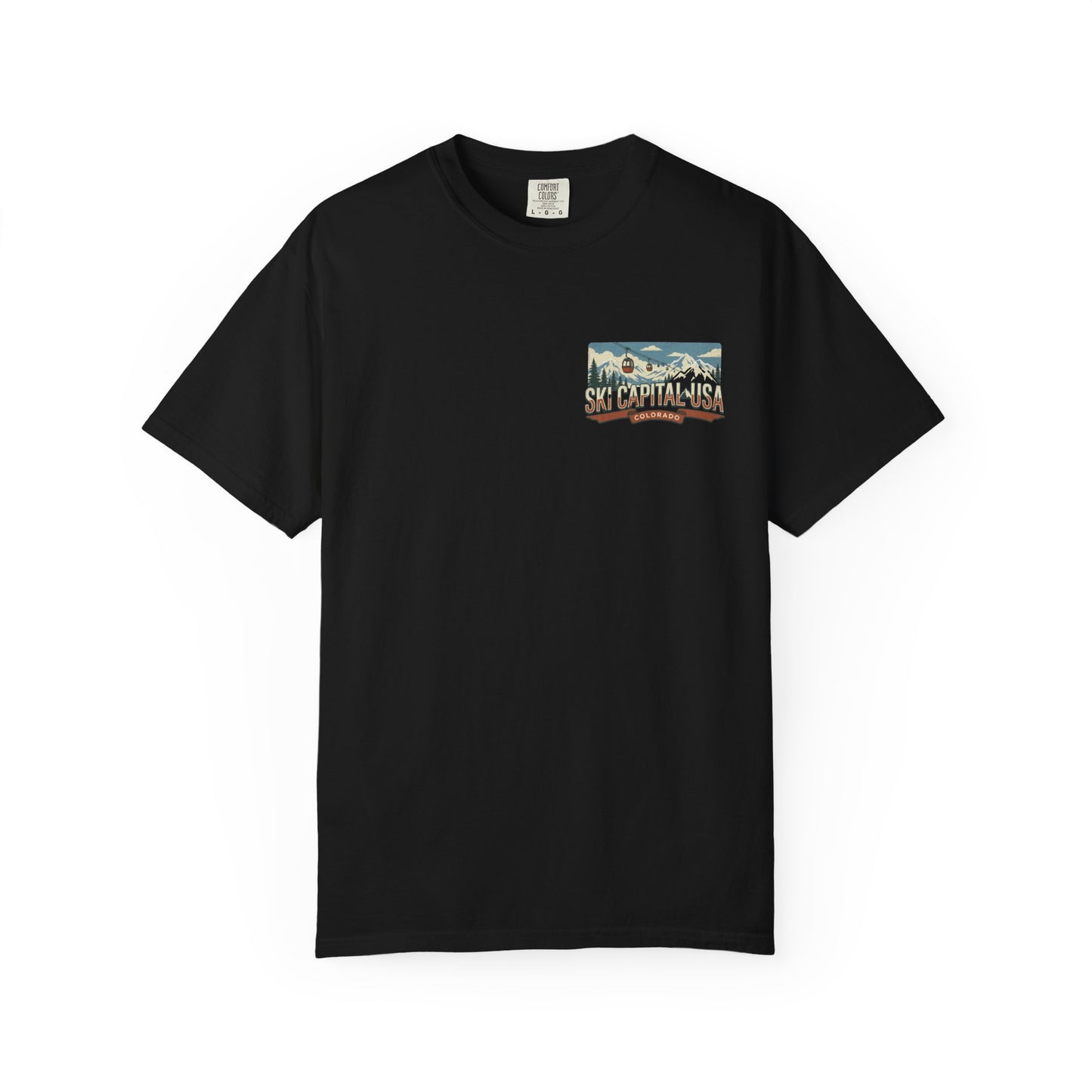 Ski Capital USA Colorado T-Shirt — Colorado Ski State Graphic Tee
