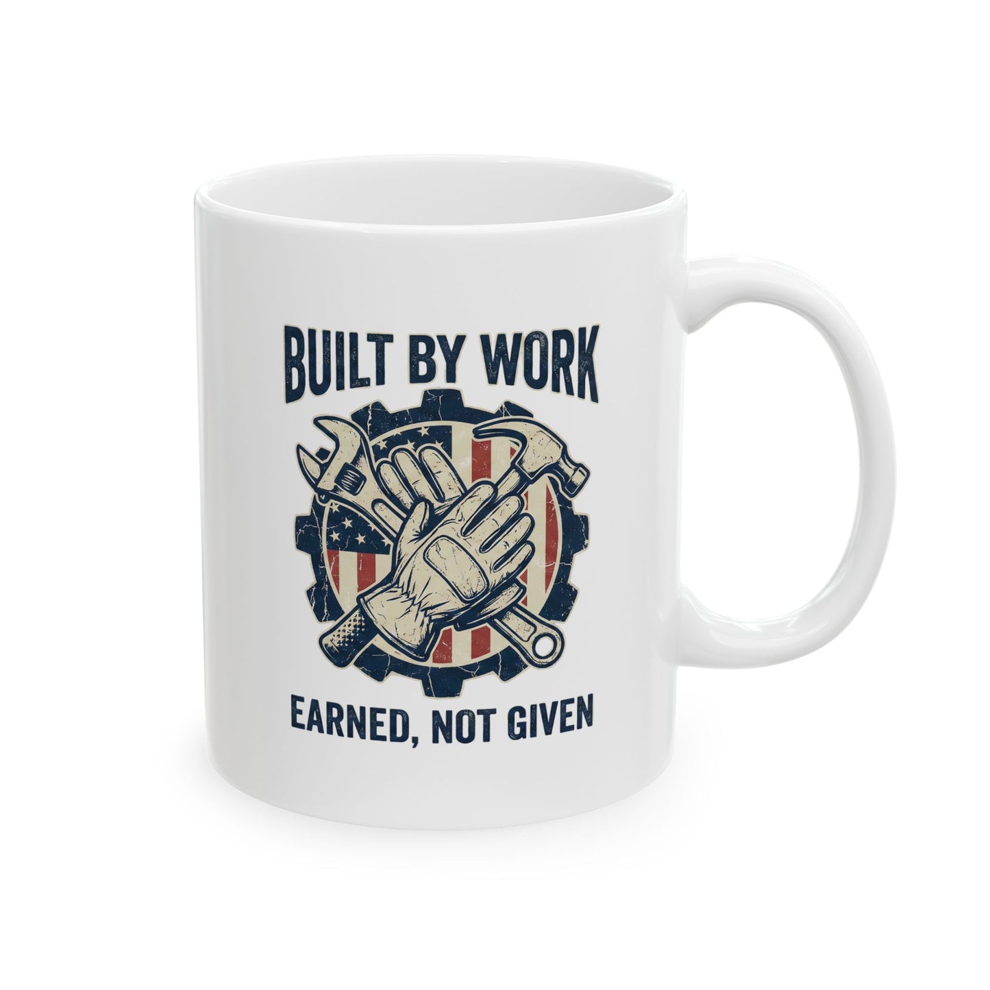 Construction Worker Coffee Mug – Building New York with Pride Ceramic Mug (11oz, 15oz)