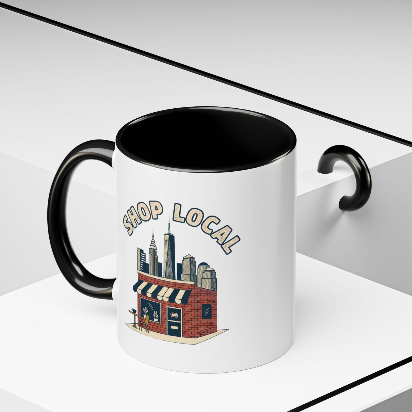 Shop Local Coffee Mug — Accent 11oz Ceramic Mug