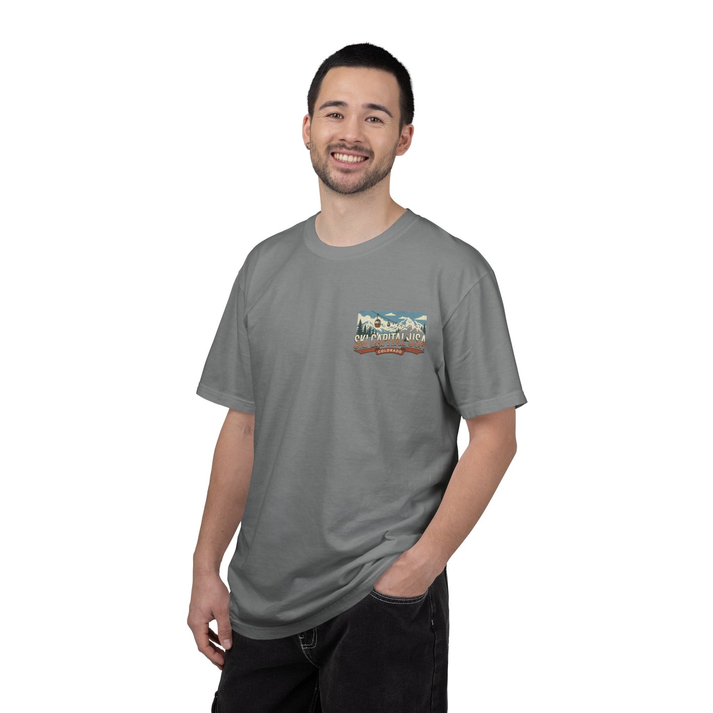 Ski Capital USA Colorado T-Shirt — Colorado Ski State Graphic Tee