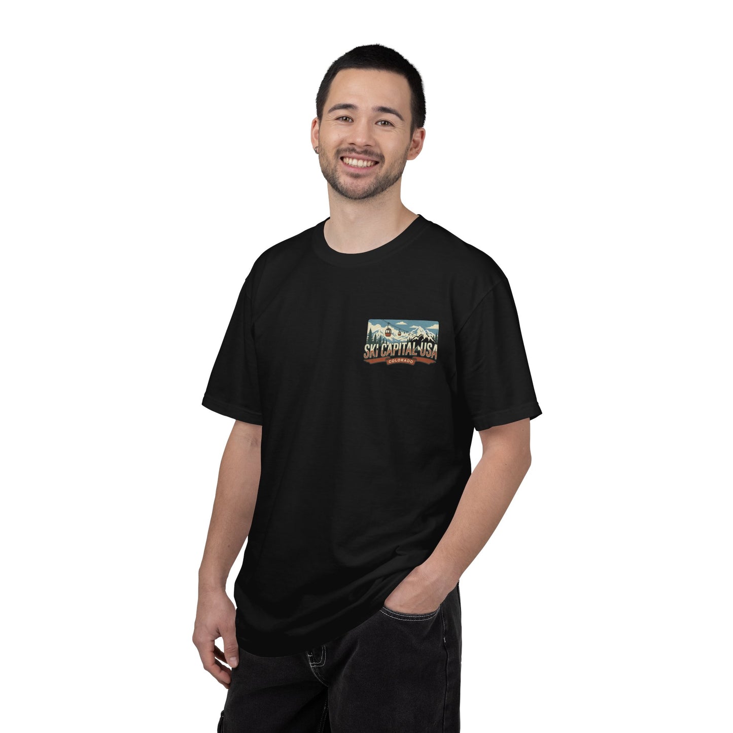 Ski Capital USA Colorado T-Shirt — Colorado Ski State Graphic Tee