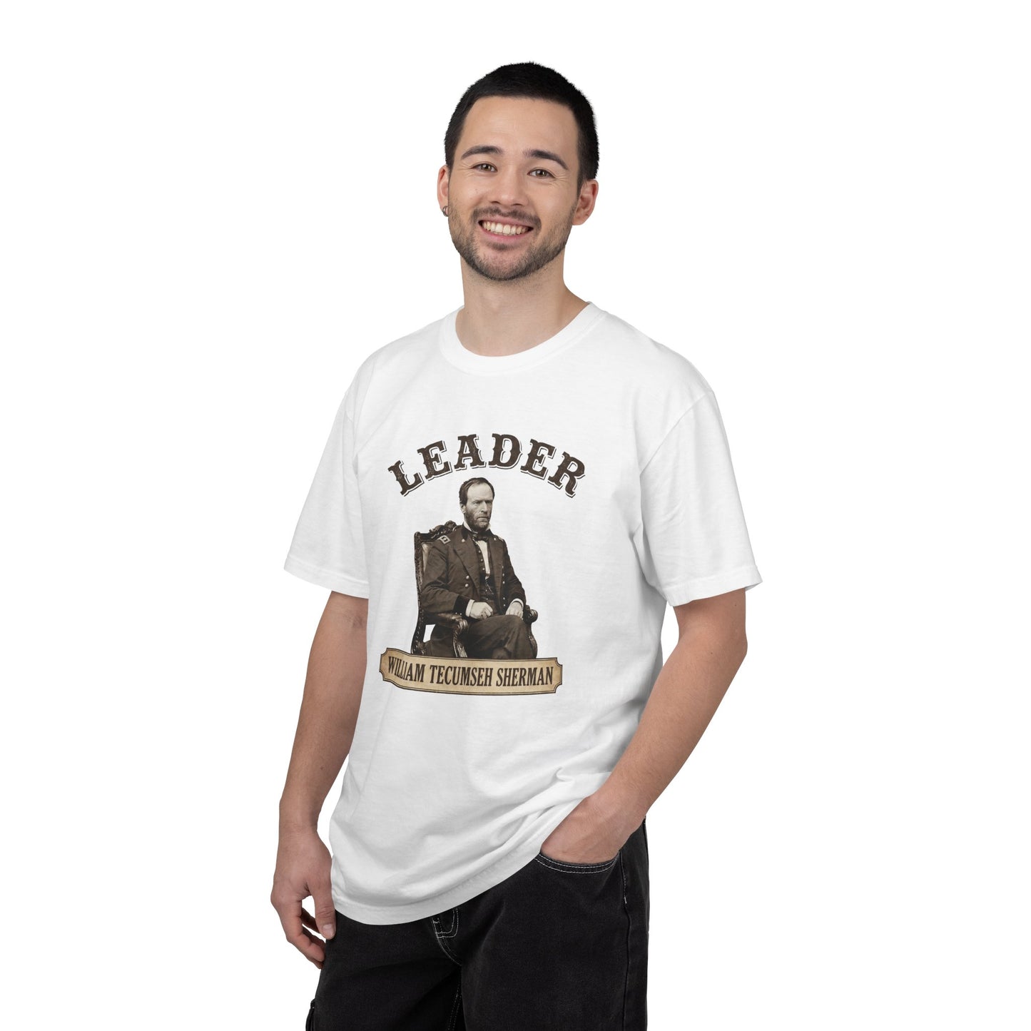 T-Shirt — 'Leader' William Tecumseh Sherman Vintage Portrait Tee