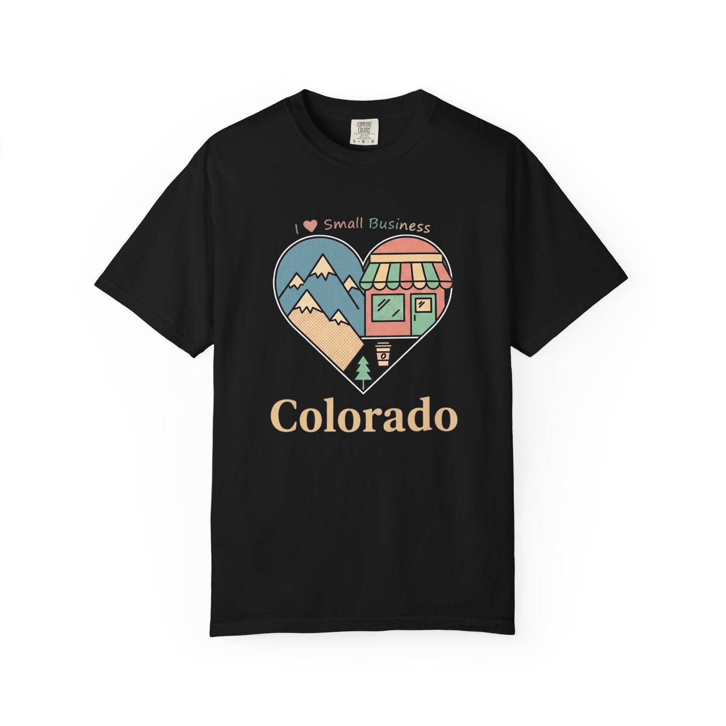 Colorado Heart Graphic T-Shirt — Small Business Love Design