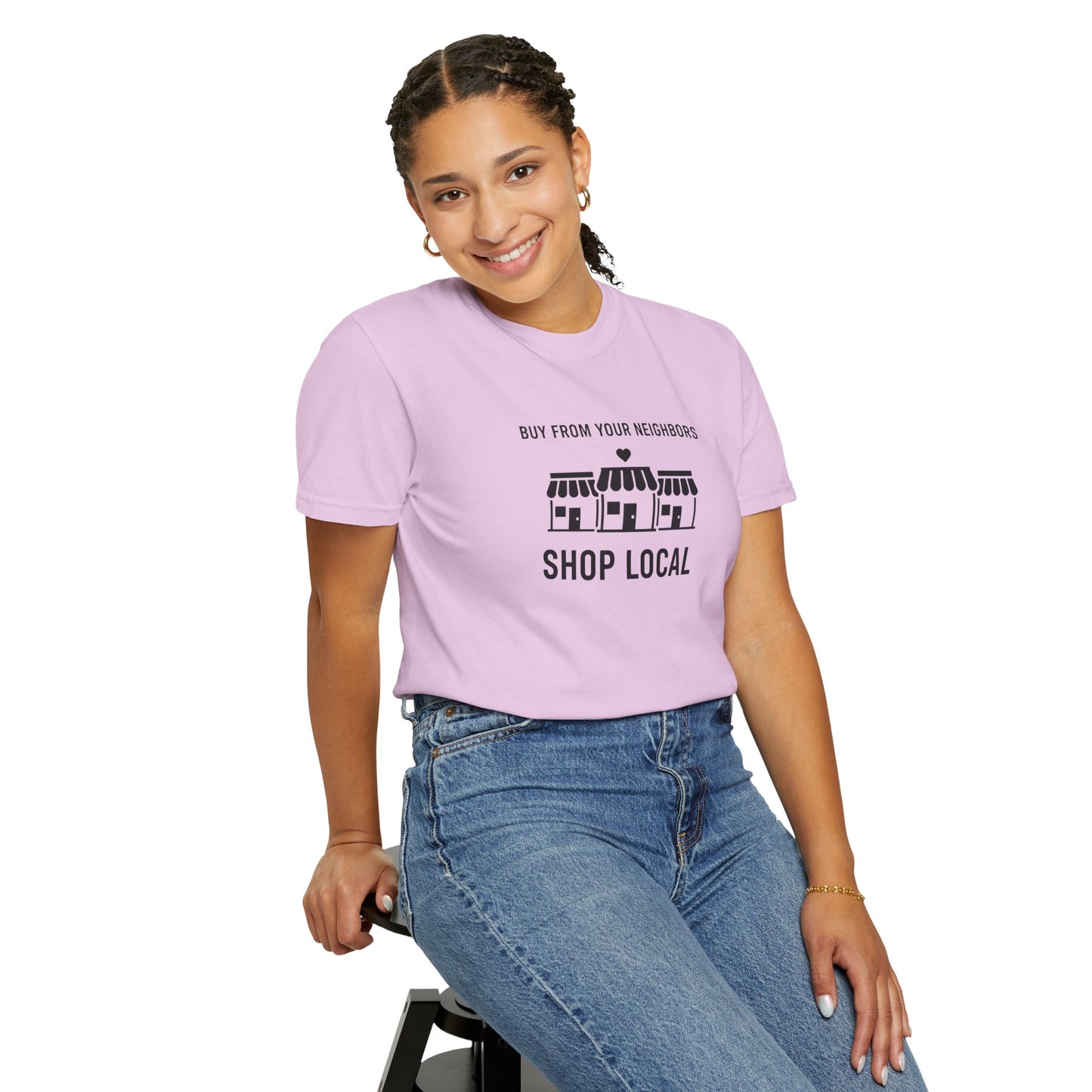 Shop Local T-Shirt — "Buy From Your Neighbors" Community Pride Tee