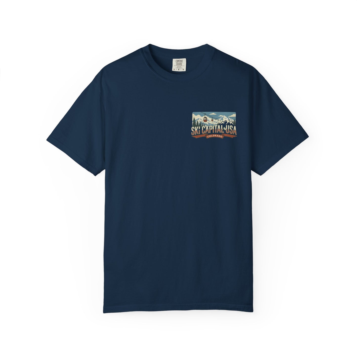 Ski Capital USA Colorado T-Shirt — Colorado Ski State Graphic Tee
