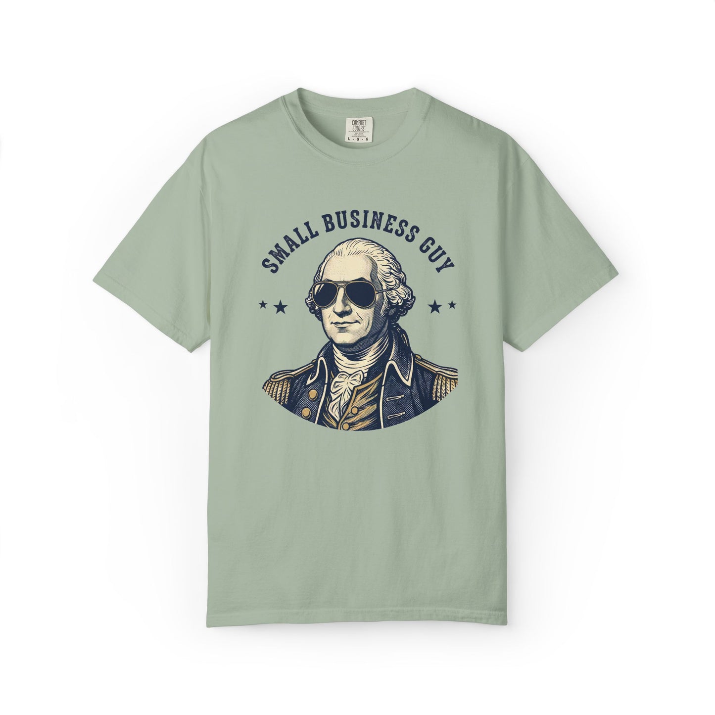 Small Business Guy T-Shirt — Vintage George Washington Graphic Tee for Entrepreneurs