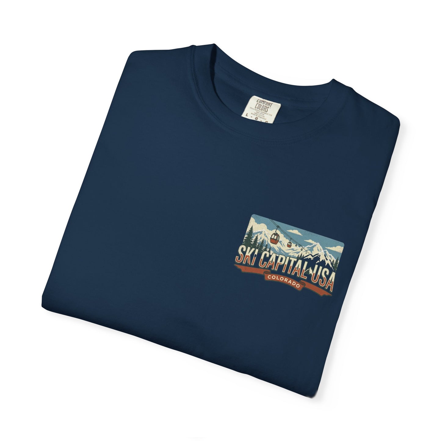 Ski Capital USA Colorado T-Shirt — Colorado Ski State Graphic Tee