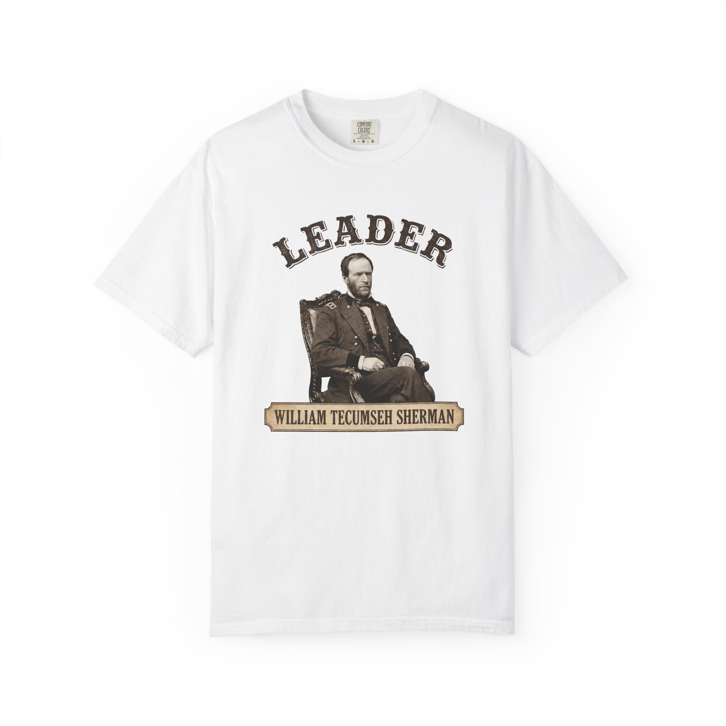 T-Shirt — 'Leader' William Tecumseh Sherman Vintage Portrait Tee