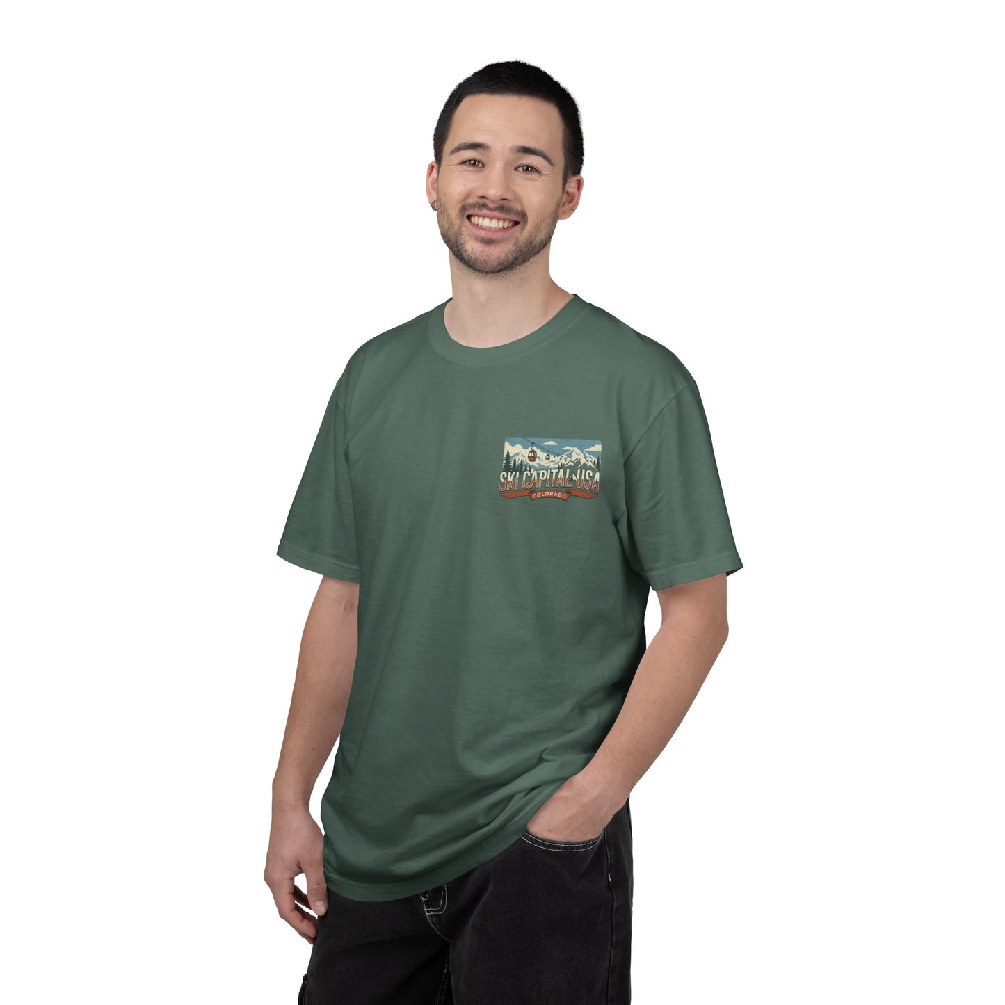 Ski Capital USA Colorado T-Shirt — Colorado Ski State Graphic Tee