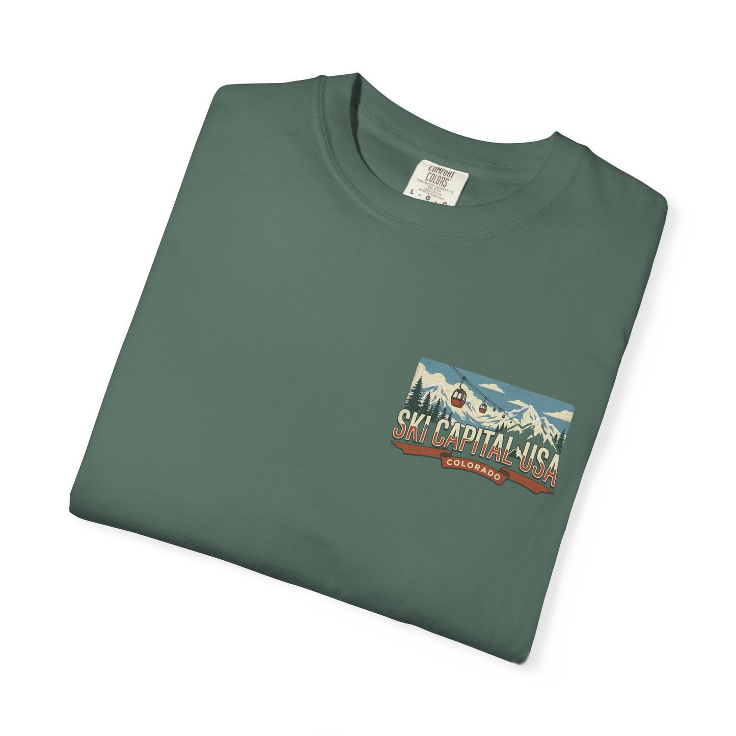 Ski Capital USA Colorado T-Shirt — Colorado Ski State Graphic Tee