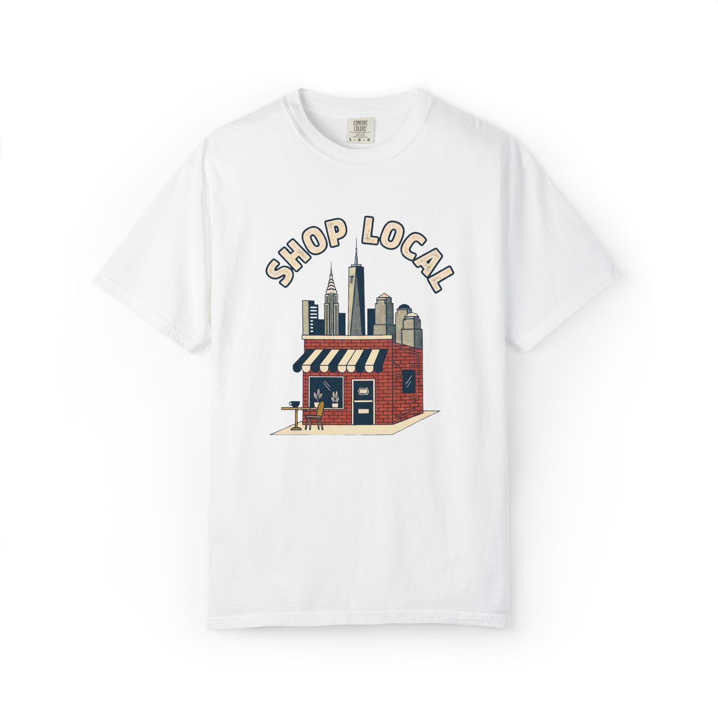 Shop Local T-Shirt — Small Business Cityscape Tee