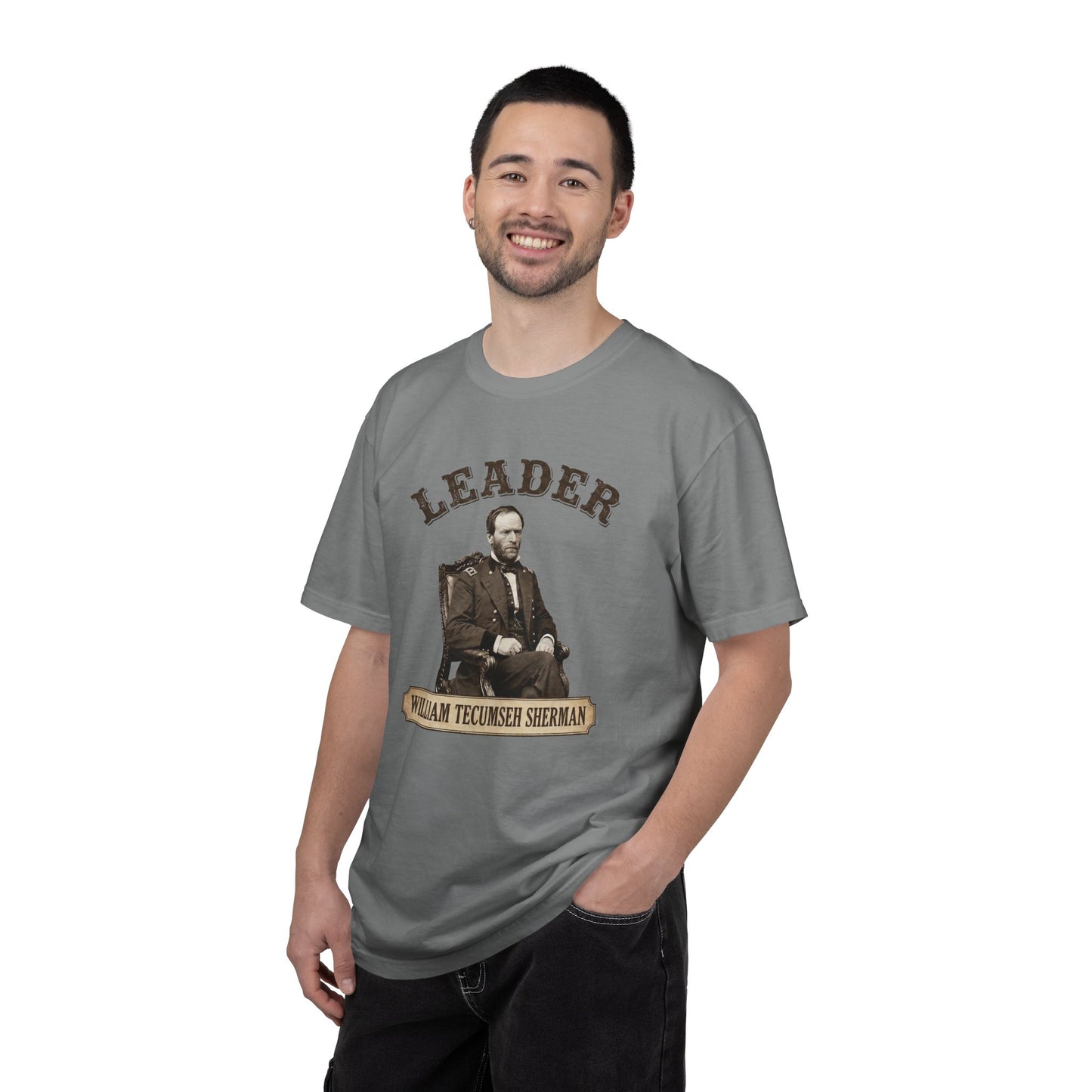T-Shirt — 'Leader' William Tecumseh Sherman Vintage Portrait Tee