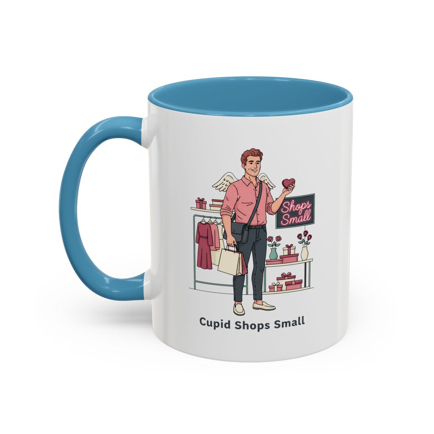 Cupid Shops Small Accent Coffee Mug — Valentine’s Day Small Business Support Gift