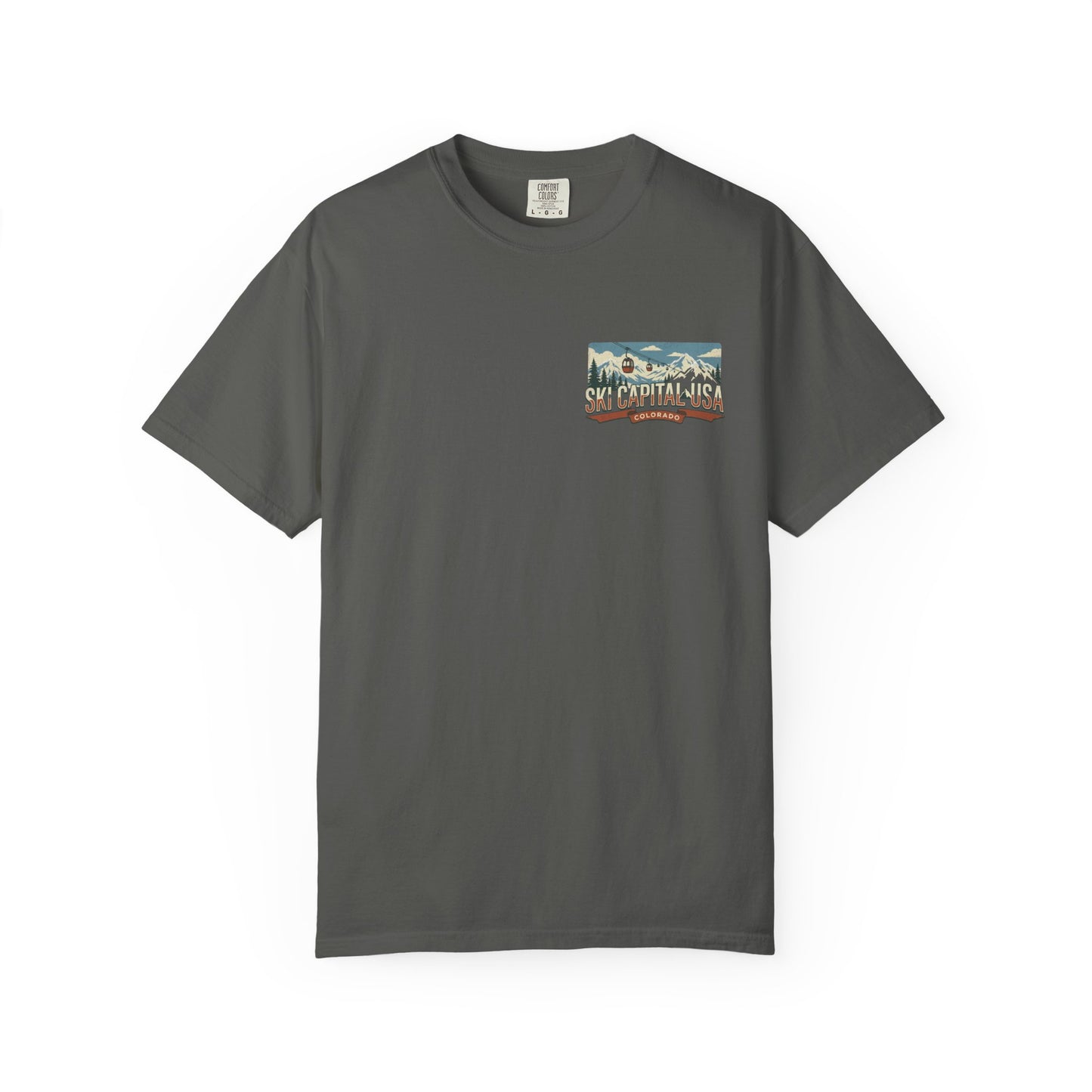 Ski Capital USA Colorado T-Shirt — Colorado Ski State Graphic Tee