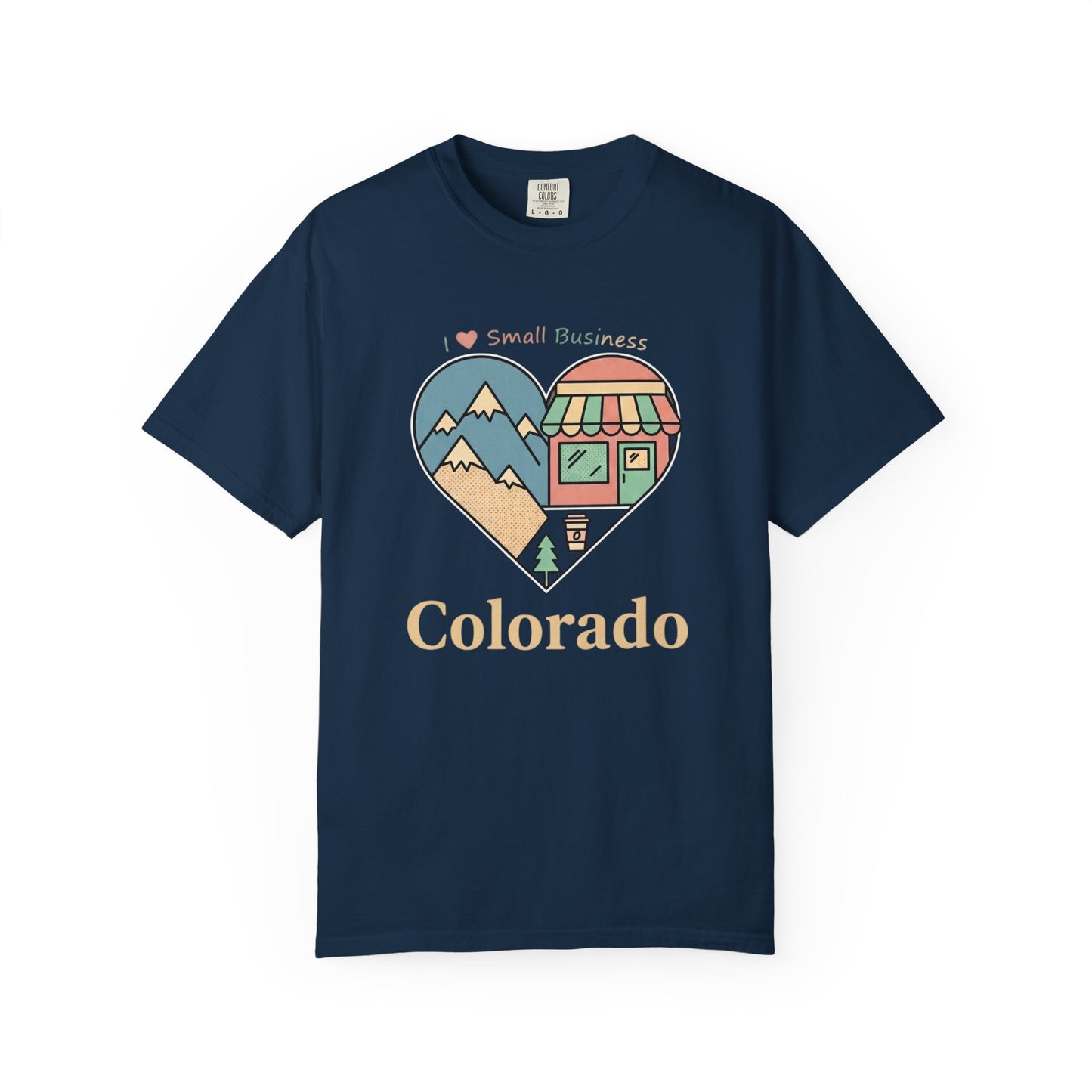 Colorado Heart Graphic T-Shirt — Small Business Love Design