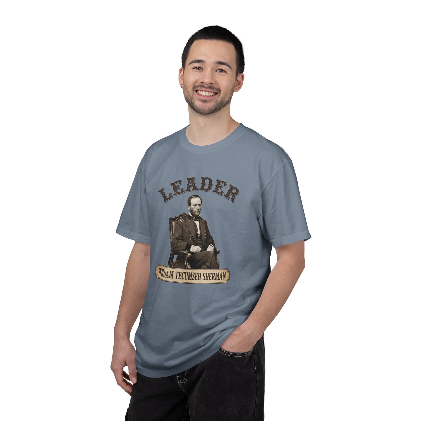 T-Shirt — 'Leader' William Tecumseh Sherman Vintage Portrait Tee