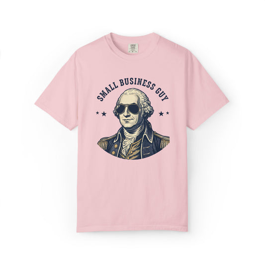 Small Business Guy T-Shirt — Vintage George Washington Graphic Tee for Entrepreneurs