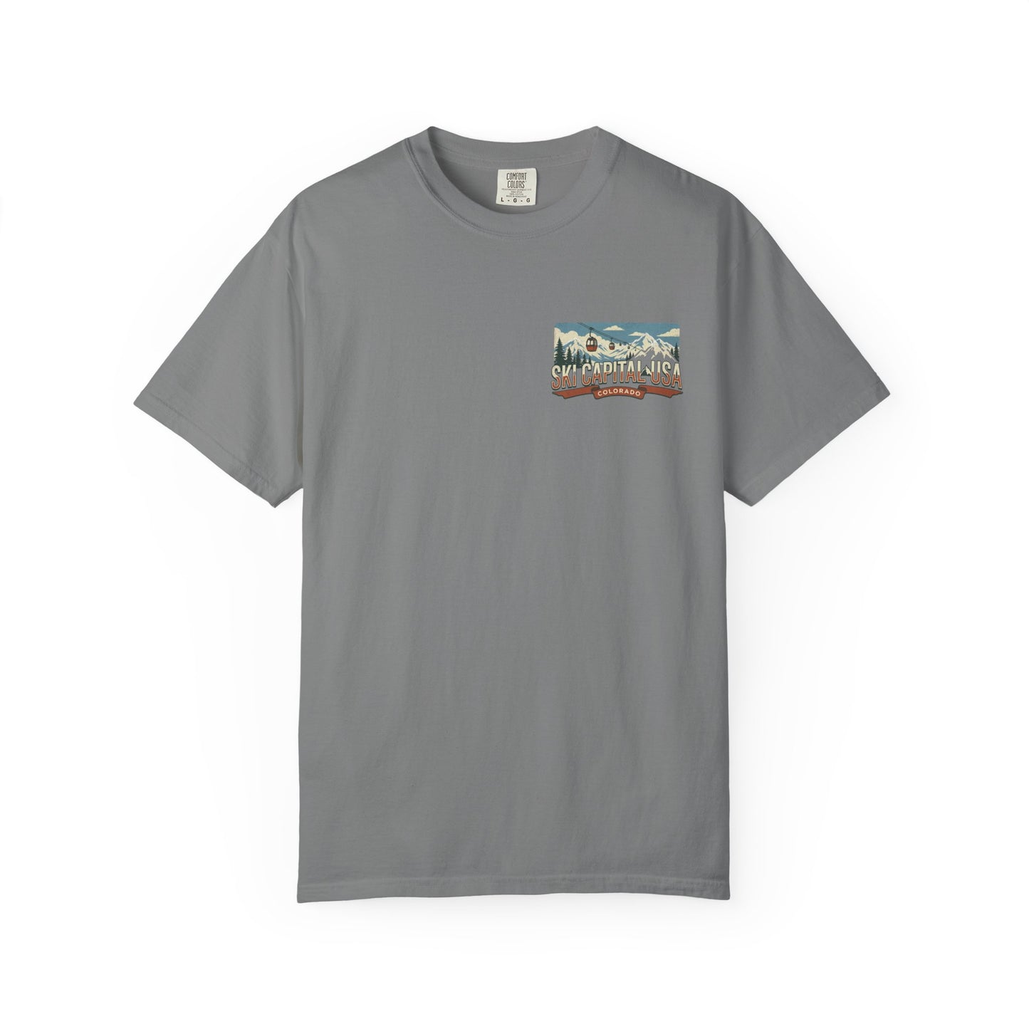 Ski Capital USA Colorado T-Shirt — Colorado Ski State Graphic Tee