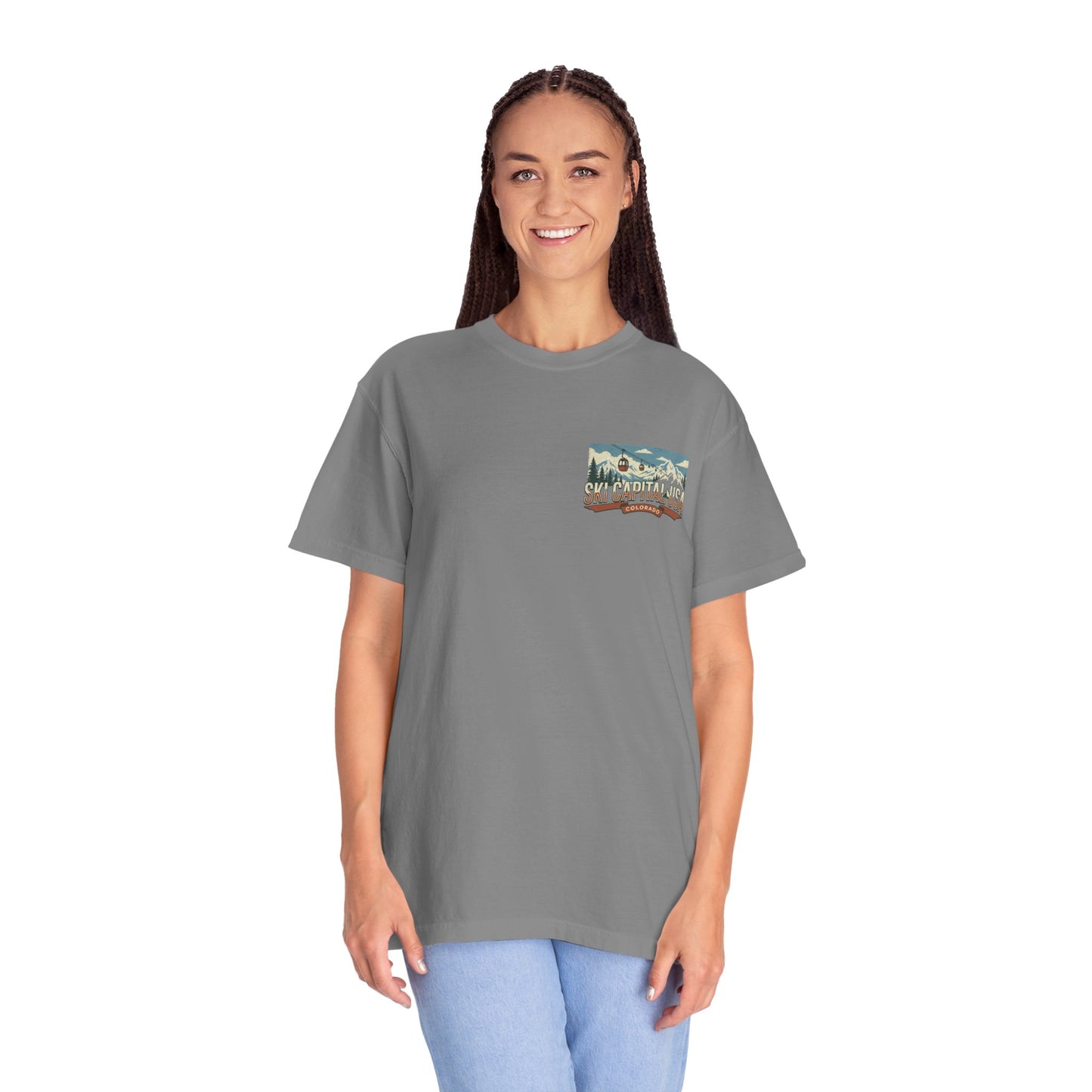 Ski Capital USA Colorado T-Shirt — Colorado Ski State Graphic Tee